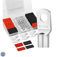 132 PCS Battery Terminal Connectors, 4 6 8 10 Gauge Wire Connectors, Battery ...