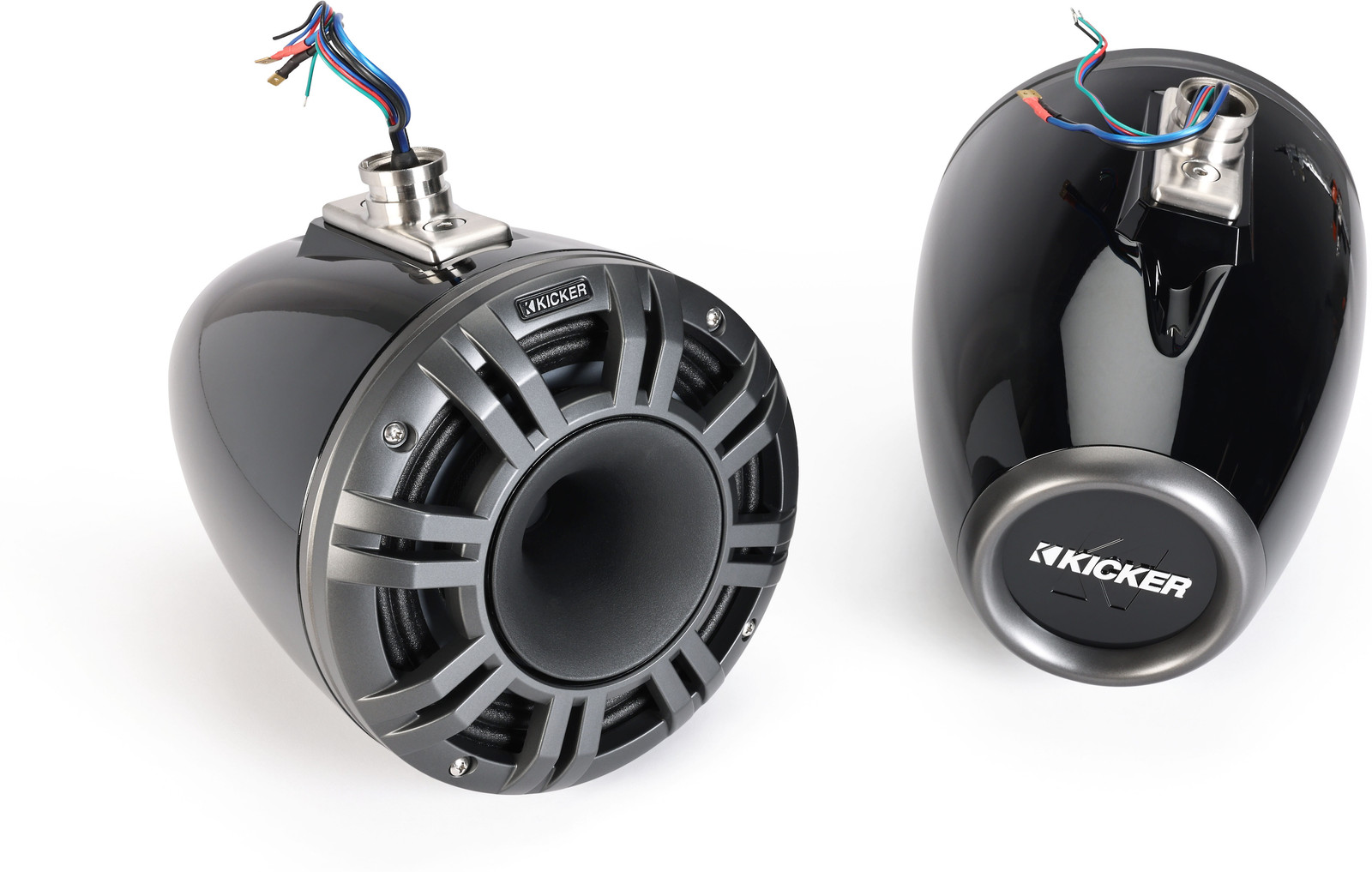 Коаксиальные колонки Kicker 51KMTCXL8 с 8 рупорами - Черные со светодиодной подсветкой 178090₽