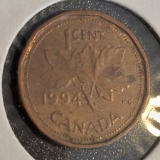 1994 Canada One Cent Queen Elizabeth II