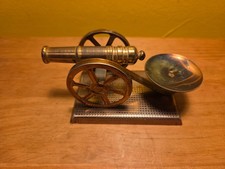 Vintage Canon with candle holder on base copper In great condition