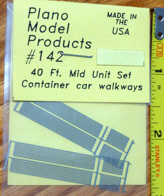 Plano Model Products HO #142 Thrall Dbl. Stack Walkways two 40ft Mid Wells Only
