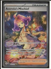 Pokémon TCG Pokémon Acerola's Mischief Holo SIR