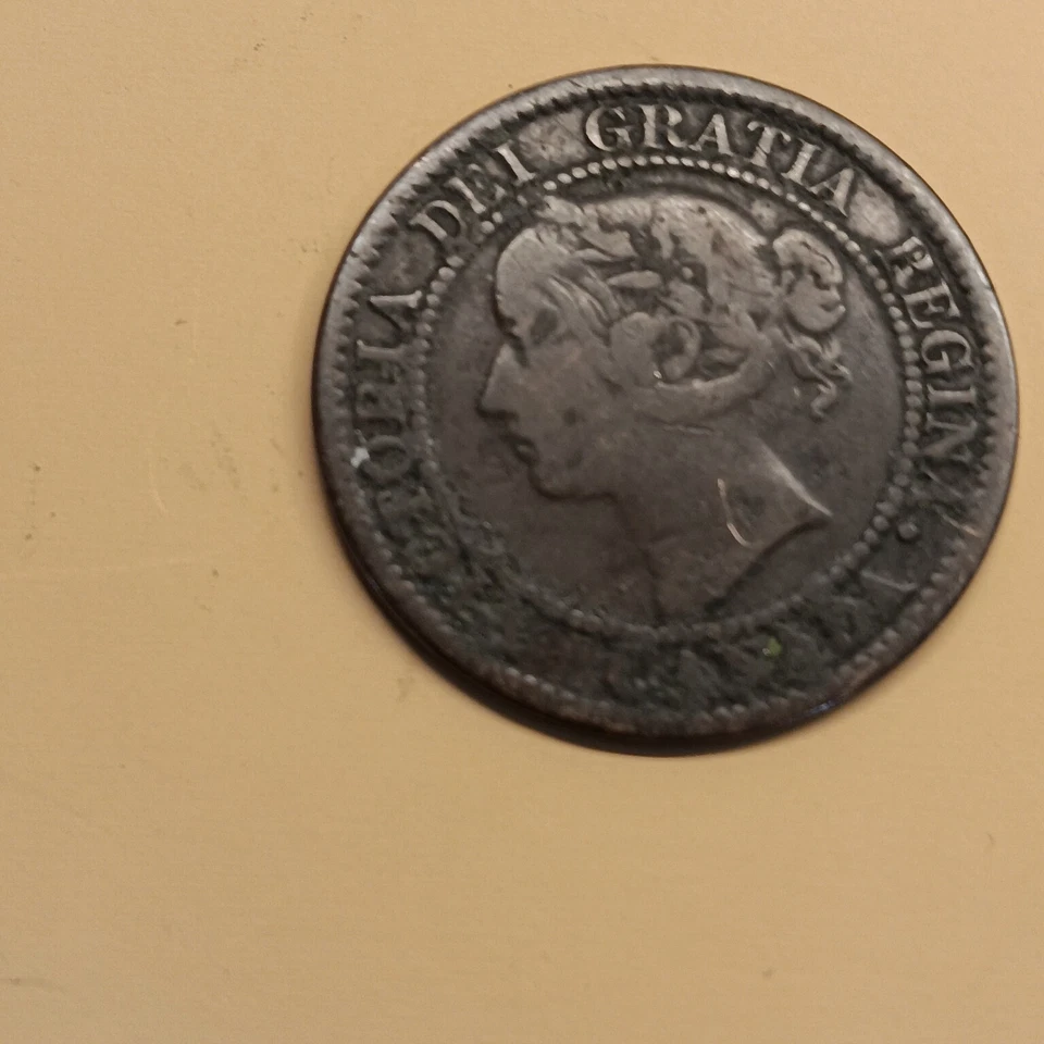 Canada large cent 1859 fat or narrow 9 ?? - Image 2 of 4