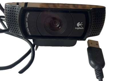 Logitech HD Pro C920 Full HD-Webcam 1920 x 1080 Pixel Klemm-Halterung, neuwertig