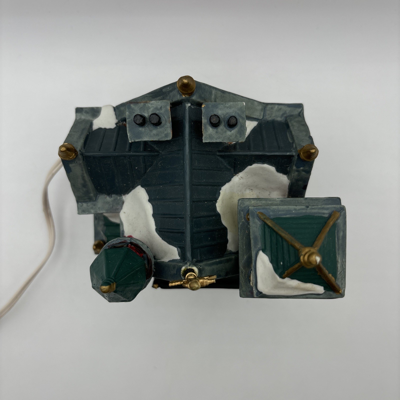 Vtg Lemax Coventry Cove Liberty Fire Station Lighted Christmas Village 2002