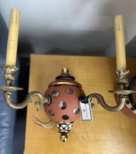 Rare Mackenzie Childs Concertina Wall Sconce Wired