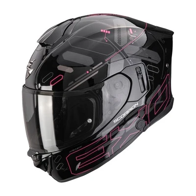 Casque De Moto Scorpion EXO-530 Air (Noir/Rose) Taille: S (55) - Photo 1/4