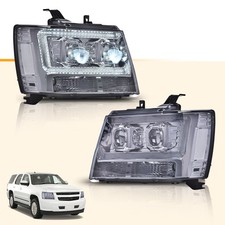 For 2007 2008 2009-2014 Chevy Suburban Tahoe Projector Headlights Led Drl Chrome For 2007 2008 2009-2014 Chevy Suburban Tahoe Projector Headlights Led Drl Chrome