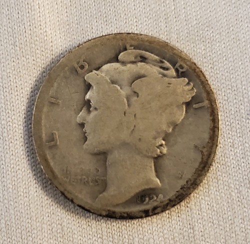 1924 Mercury Silver Dime 90% .900 silver