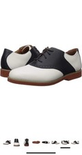 School Issue Upper Class 7300 Saddle girl Navy/White Shoe size 2.5 W