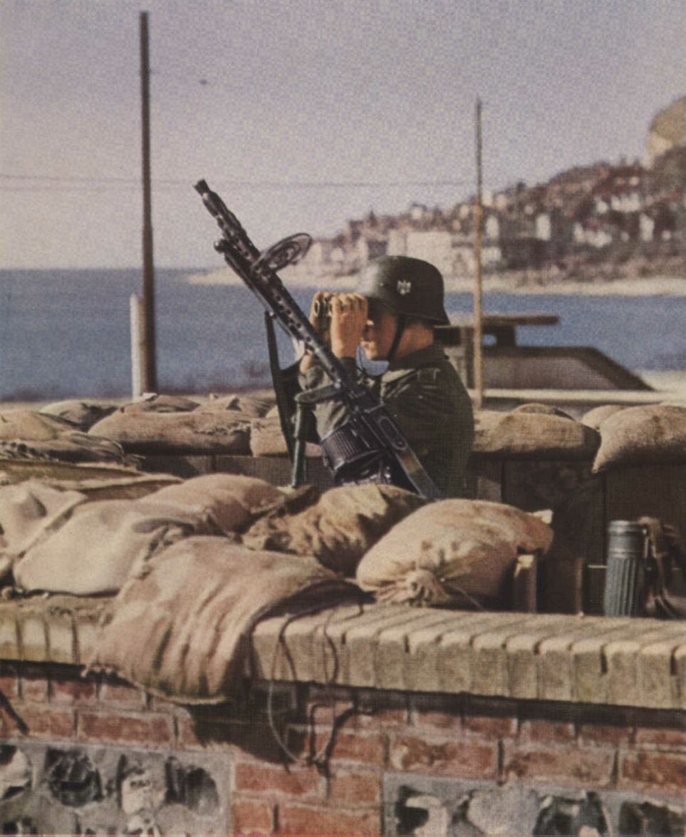 MG34 in action COLOR photo, MG 34 MG42 German WW2 World War MG34 in action COLOR photo, MG 34 MG42 German WW2 World War