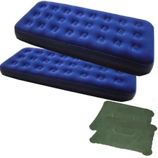 Pair of Zaltana Single Size Air Mattress and Inflatable Pillow Combo