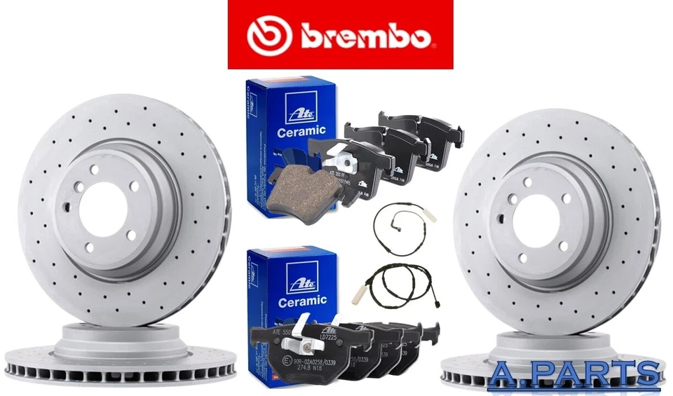 BREMBO / ATE CERAMIC BREMSENSATZ 348 336mm VORNE HINTEN WK BMW E90 E91 E92 TOP - Bild 1 von 1
