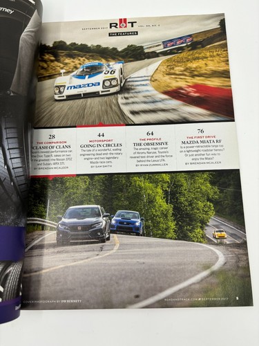 Road & Track Magazine Japan Special Issue Honda Type R Sept 2017 - Picture 2 of 4