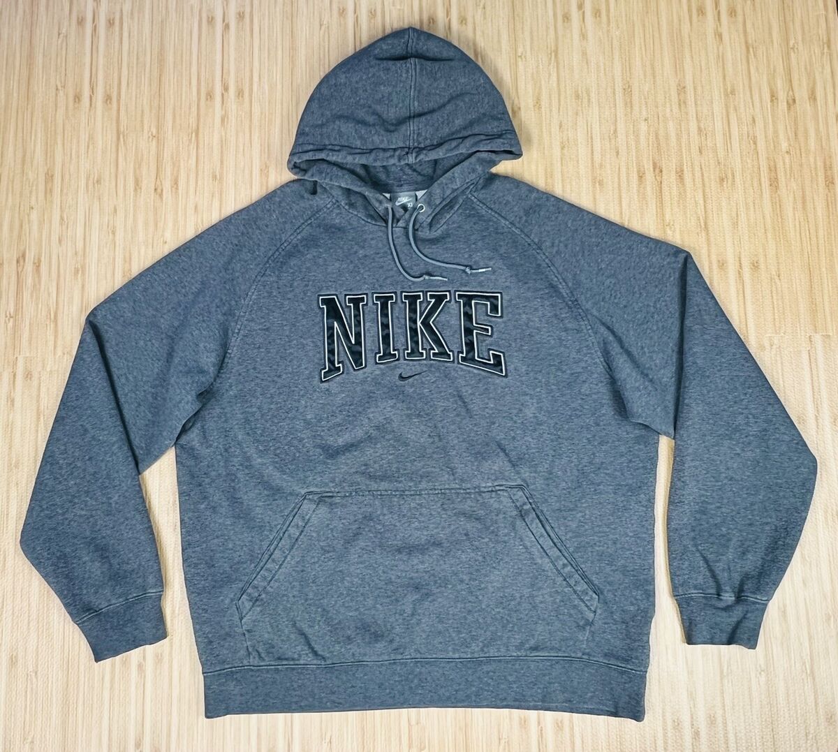 NIKE Vintage Center Swoosh Hoodie Men's XL Gray Tag Y2K NIKE Vintage Center Swoosh Hoodie Men's XL Gray Tag Y2K