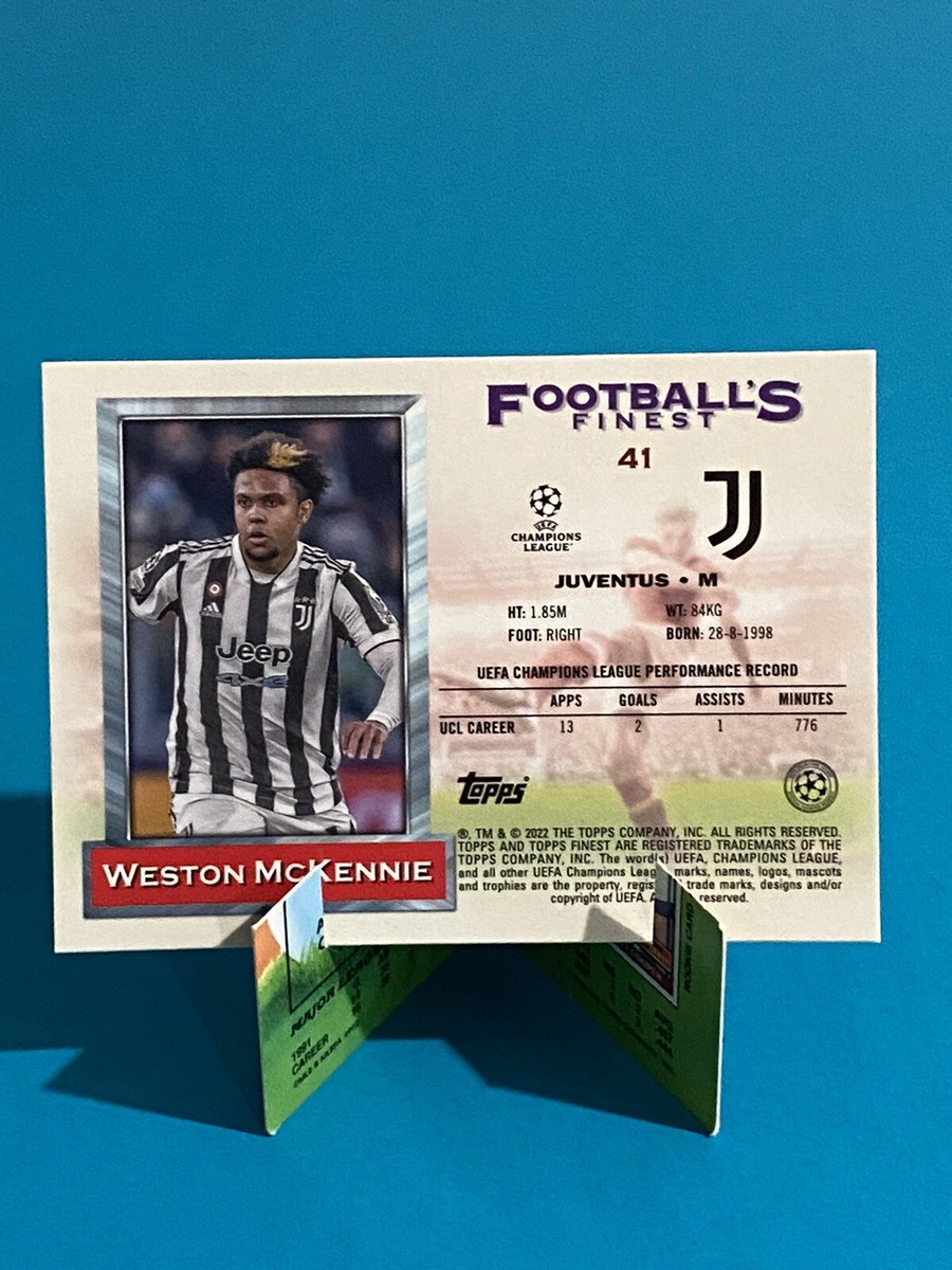 2021-22 Topps Finest Flashbacks UEFA Weston McKennie Juventus #41