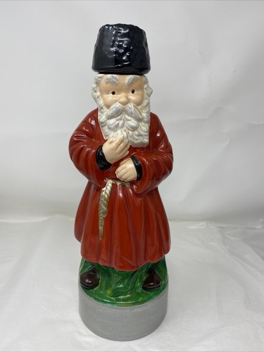 1982 Vintage Alberta Figurine Decanter ceramic Christmas Old World Santa Claus - Picture 2 of 10