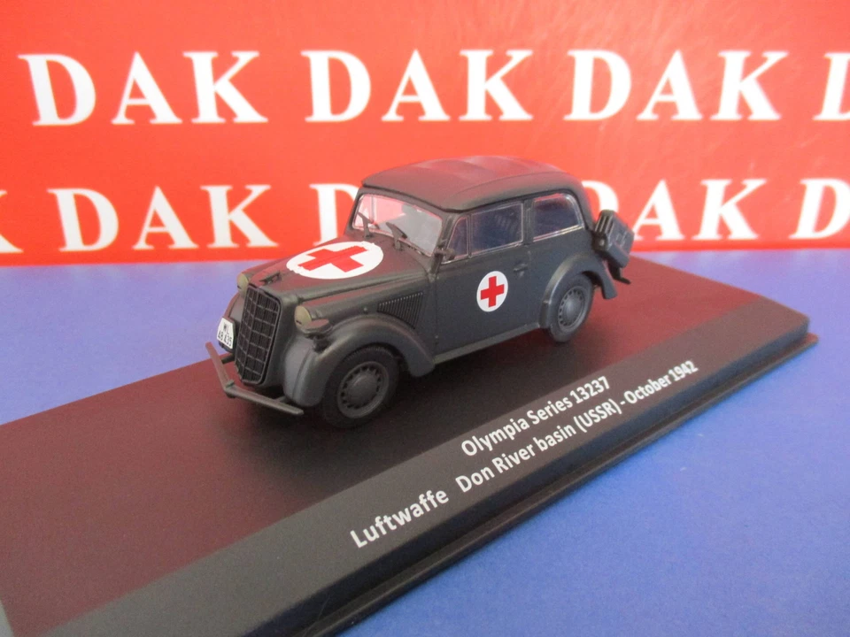 Die cast 1/43 Modellino Auto Opel Olympia Series 13237 Luftwaffe USSR 1942 - Immagine 2 di 4