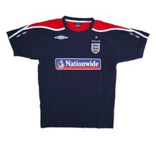 England 2005/06 Umbro Training Football T-Shirt M Mens Vintage Soccer Jersey