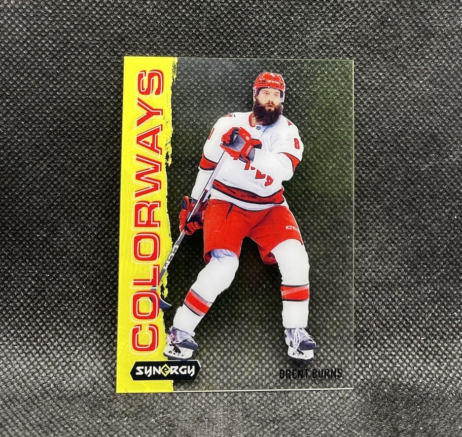 Brent Burns Colorways 2024-25 Upper Deck Synergy Hockey #L-63 Yellow Acetate