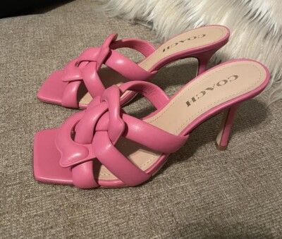 Coach Kellie Sandals. Pink/Petunia. Size 8. Brand New