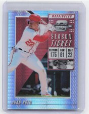 2019 Panini Chronicles #15 Juan Soto Contenders Optic Season Ticket Hyper #/299