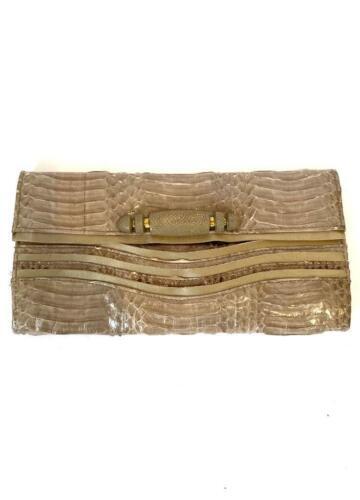 BALENCIAGA Graphic Clutch Bag Leather BLK All Over Pattern 494040