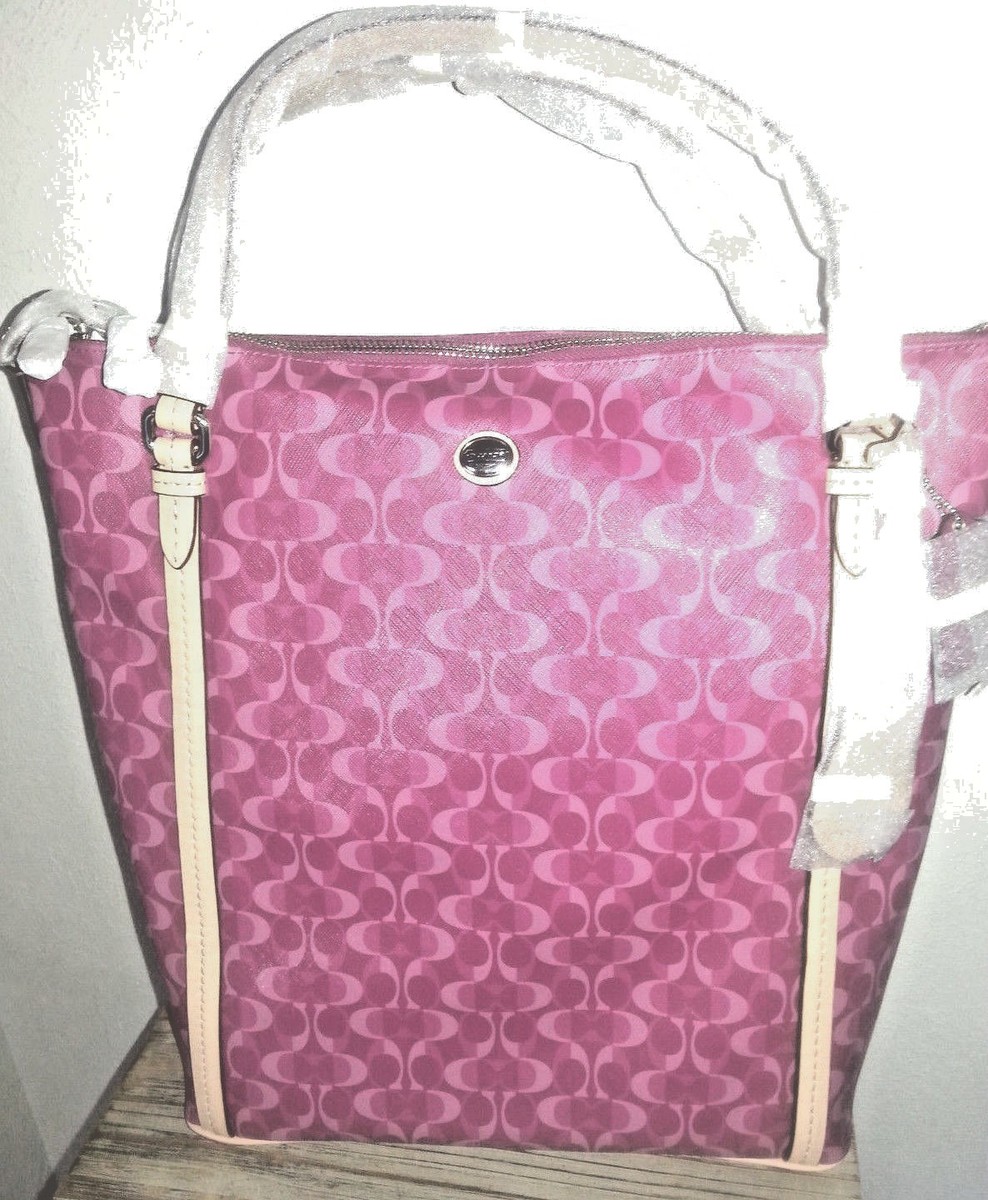 Perfect SpringTote NEW w TAGS Coach Signature Convertible Lg TOTE