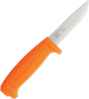 Mora Basic 511 3.5'' Fixed Blade Orange Polypropylene Handle Knife