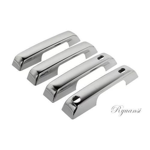 4x Chrome Door Handle Covers Trim For 2021-2025 Ford F150 F-150 w/ Smartkey Hole - Picture 2 of 4