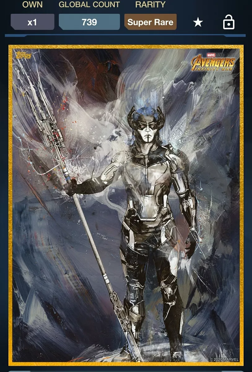 Topps MARVEL COLLECT Digital Card Infinity Saga Gold Sketch