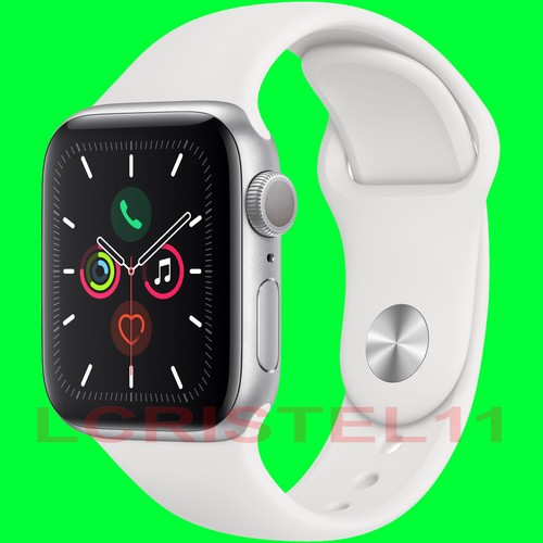 40mm Silver Aluminium Case White Sport 