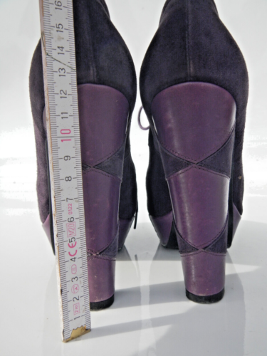 Dario Giotti Designer High Heel Plateau Hochfront Schnür Pumps Leder 37 Sammler - Bild 11 von 14