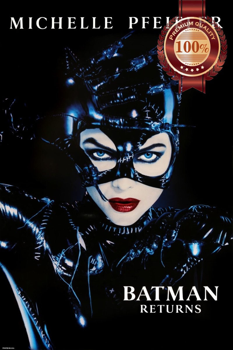 バッドマンリターンズ　キャットウーマン　特大ポスター BATMAN RETURNS CATWOMAN OFFICIAL ORIGINAL CINEMA MOVIE PRINT