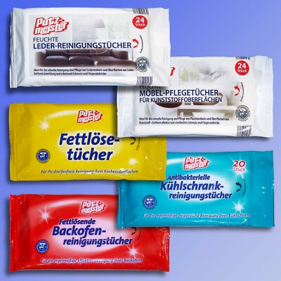 Kitchen Wet Wipes Fettlosetucher Fridge Oven Leather Cleaning