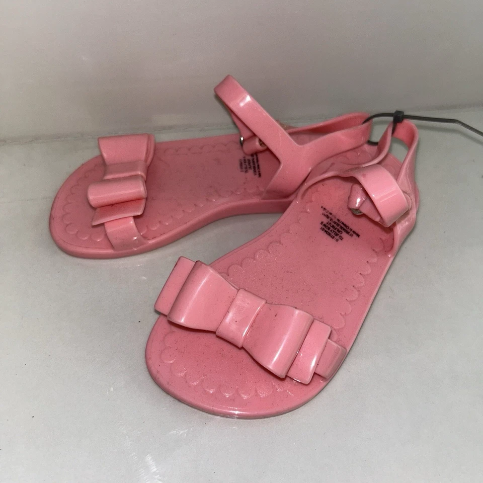 Sandalias de gelatina rosa para bebé talla 7 Foto 3 de 4
