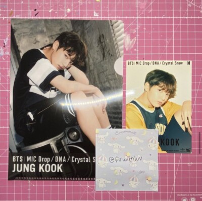 official bts mic drop dna crystal snow japanese set jeon jungkook