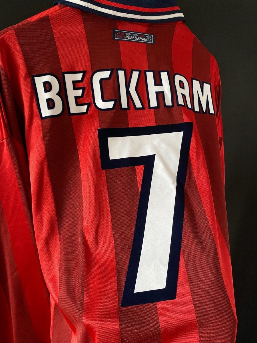 UMBRO イングランド 1998 FIFAワールドカップ シャツ 7 ベッカム England 1998 FIFA World Cup Umbro L/S Away Shirt BECKHAM | eBay