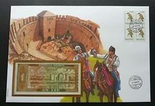 Moldova Woodpecker 1994 Bird Building Heritage Horse FDC (banknote cover) *Rare