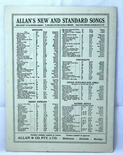 THE LORDS PRAYER Voice Piano Organ 1935 Church Sheet Music Australian Print - Picture 7 of 7