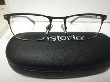 NEW London Fog WILSON in BROWN sz 50- 17-130 mm Eyeglass Frame Generic Case