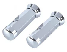 bike Grips Square Classic Chrome. lowrider grips, beach cruiser grips