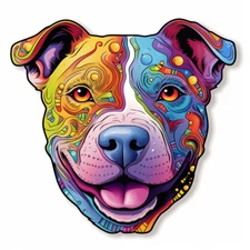 8x car sticker decal pit bull terrier tuning sticker car 9x9 cm