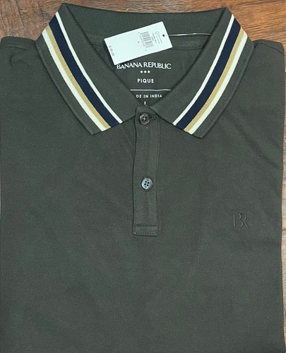 Banana Republic Men's Short Sleeve Solid Pique Polo Shirts, S M L XL XXL - NEW - Picture 28 of 70