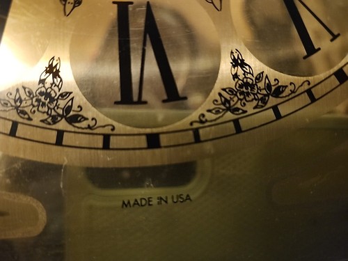 Antique/Vintage Tempus Fugit Mayfair Grandfather Clock face Dial - Picture 9 of 9