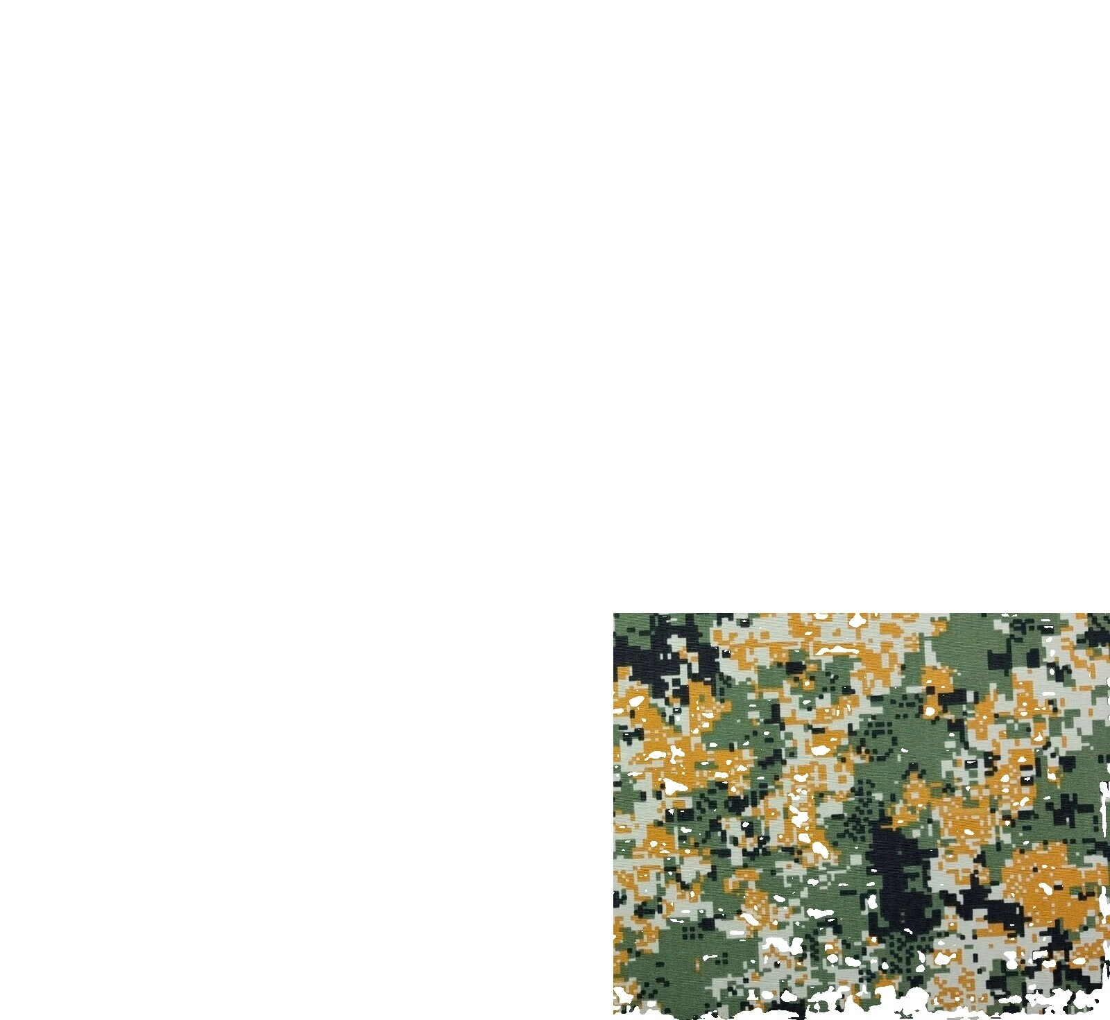 Tela de camuflaje de lona multicolor