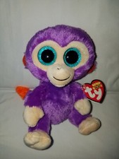 TY Beanie Boos Purple Monkey - Grapes - Brand New w/ Tags!