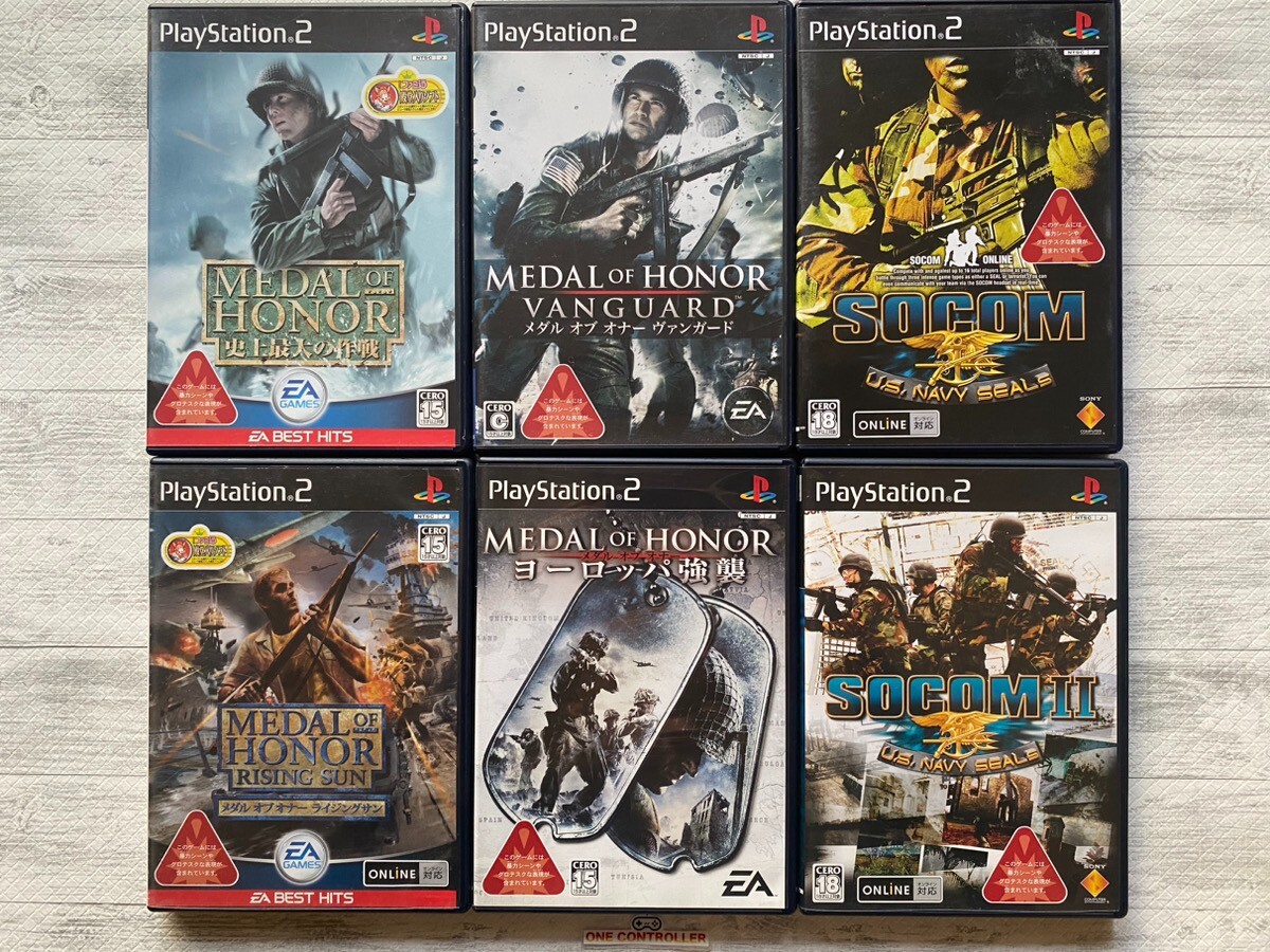 SONY PS2 Medal of Honor series & SOCOM: U.S. NAVY SEALs 1 2 set