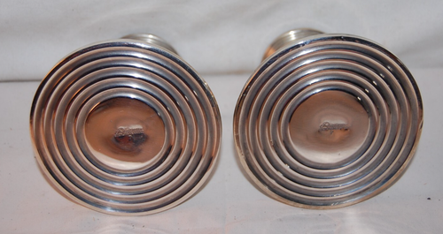 Vintage Preisner Sterling Silver Weighted No. 7 Candle Holders Pair - Picture 3 of 4