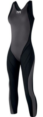 TYR Women's 28 Black Tracer A7 Zipper Back Full Body Swim Suit USA Made $450 New